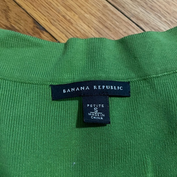 Grass green Banana Republic knit dress from early 2000’s - petite S - Picture 3 of 9